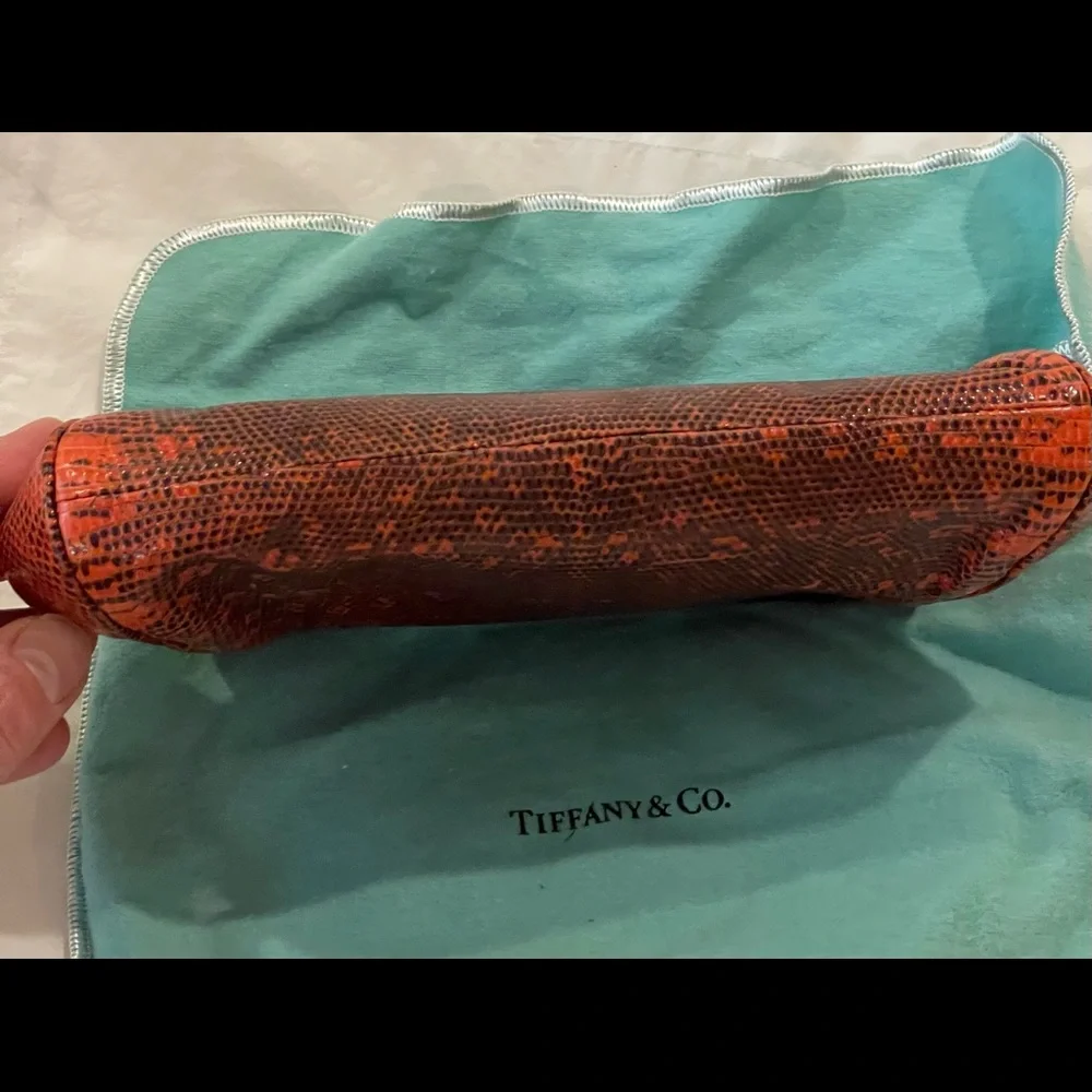 Tiffany & Co clutch genuine lizard